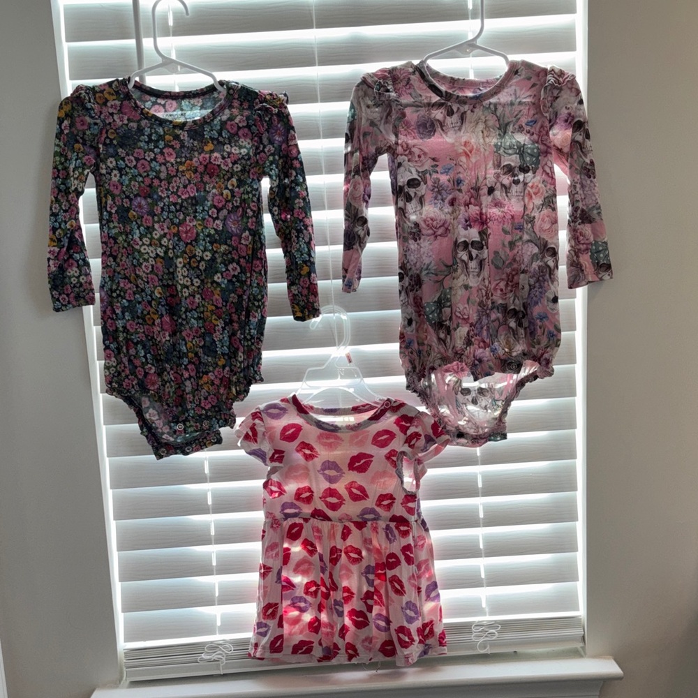 Posh Peanut Multicolor Floral Baby Dress